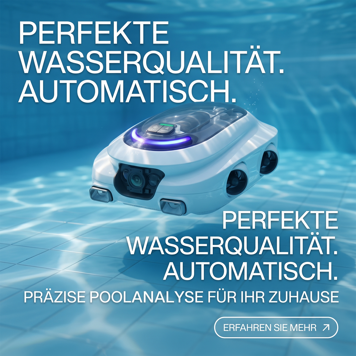 KI-gestützter intelligenter Schwimmbadinspektionsroboter