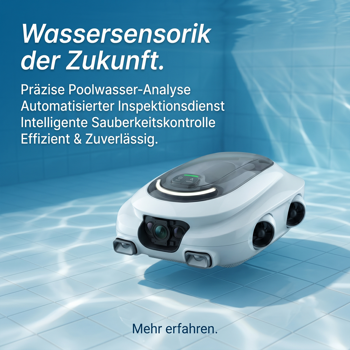 KI-gestützter intelligenter Schwimmbadinspektionsroboter